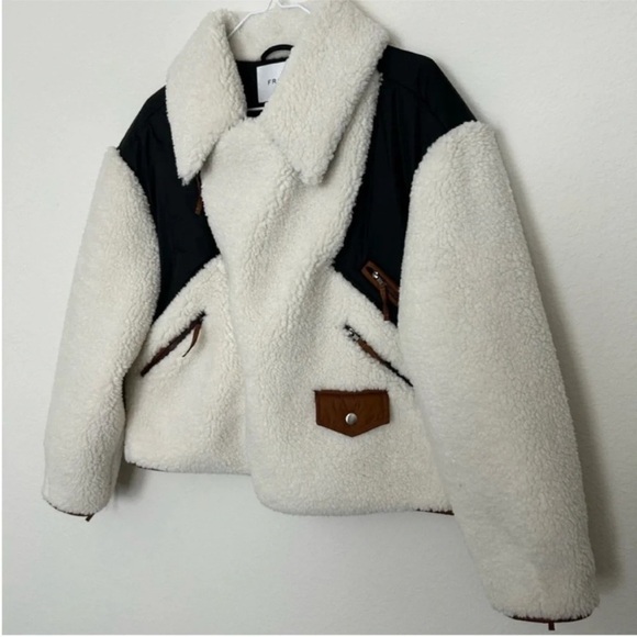 Frame Fleece Mix Moto Jacket - Picture 2 of 10